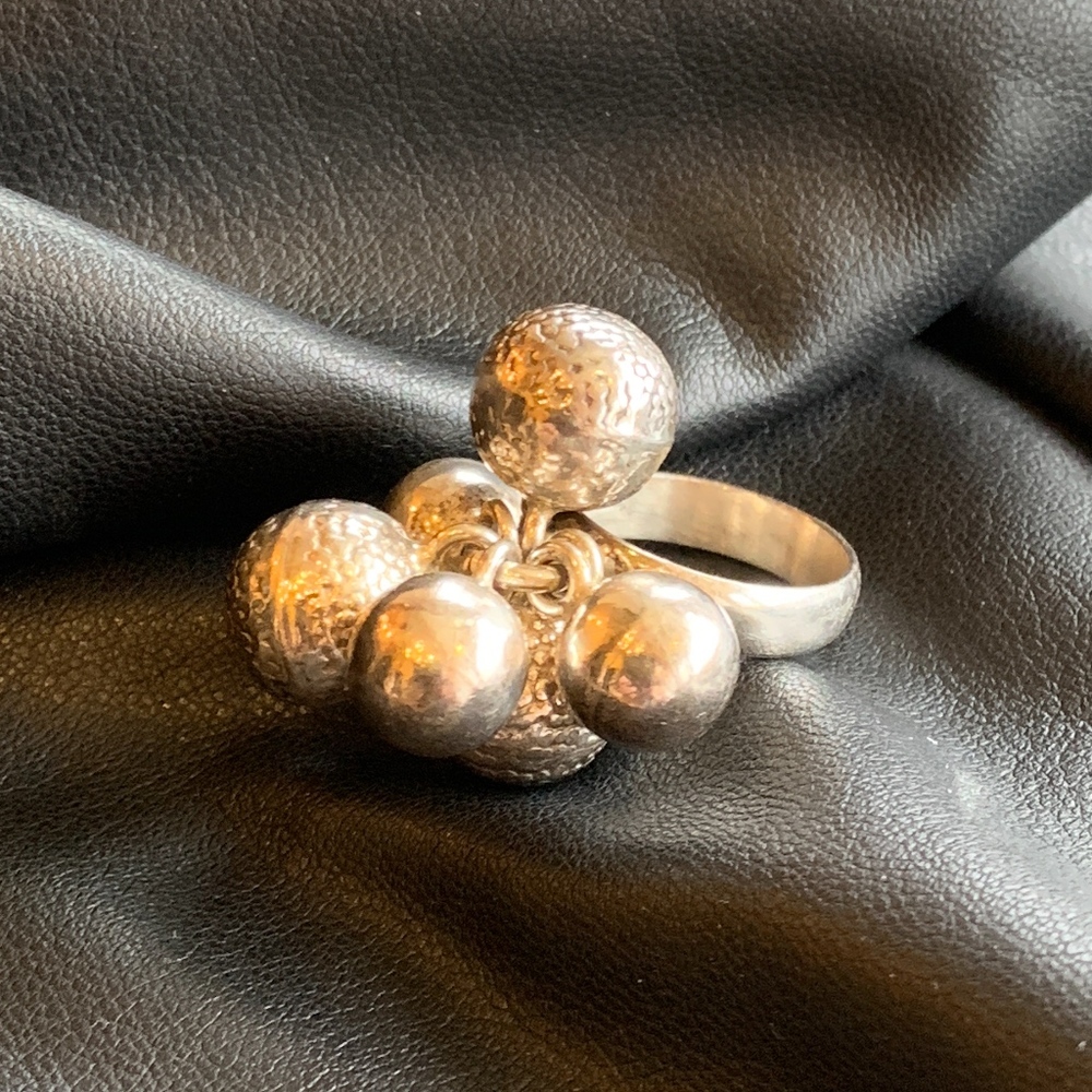 Sterling Silver Bubble Statement Ring - image 2